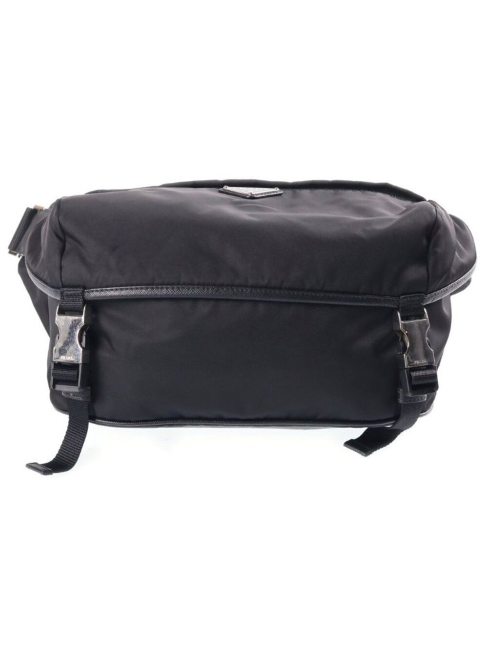 Prada Triangle Logo Belt Bag Black